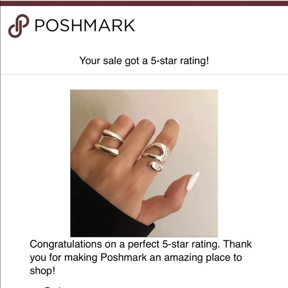 SET Sterling Silver Geometric Wrap Rings - Picture 7 of 9